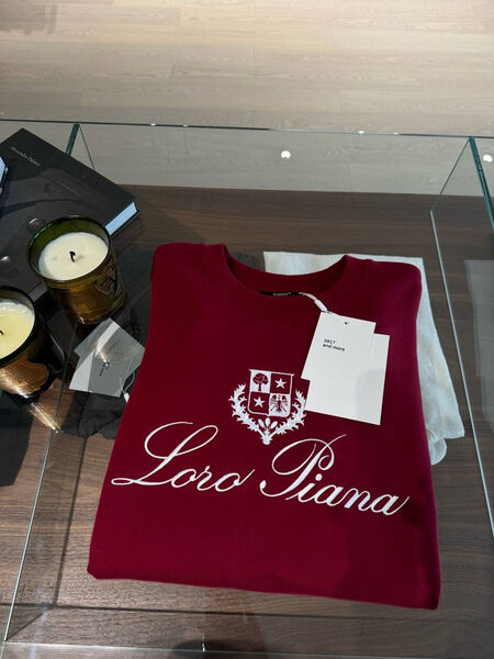 Свитер Loro Piana женский вязаная ткань бордовый 159757-3