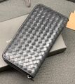 Портмоне Bottega Veneta мужской кожа черный 61863