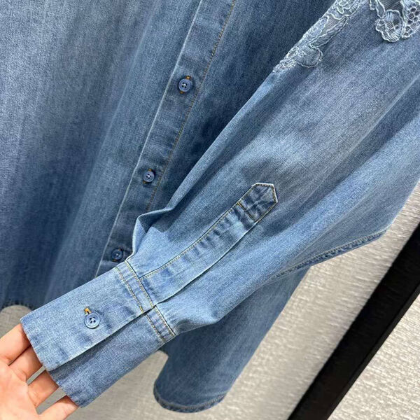 Рубашка Ermanno Scervino женский бирюзовый 152990-7