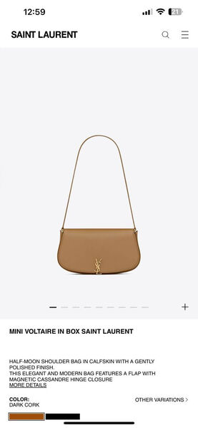 Сумка Saint Laurent женский кожа бежевый 149764-4