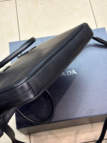 Мужской портфель Prada мужской кожа черный 170381-4