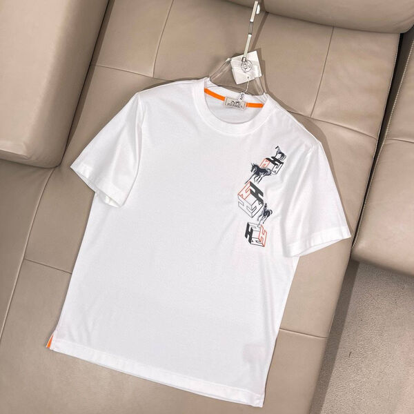Мужская футболка Hermès мужской белый 181394-2