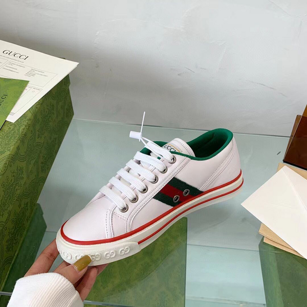 Кеды Gucci женский текстиль белый 24887-6