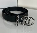 Женский ремень Chanel женский кожа черный 139169-1