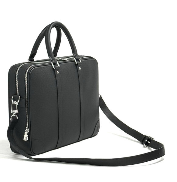 Мужской портфель Louis Vuitton мужской кожа черный 149944-2