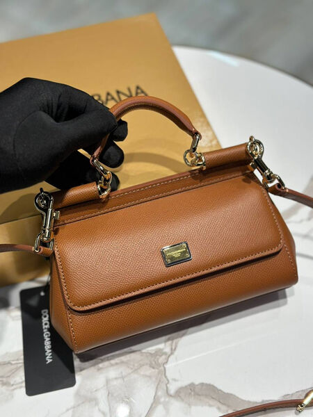 Сумка Dolce & Gabbana женский кожа бежевый 174224-2