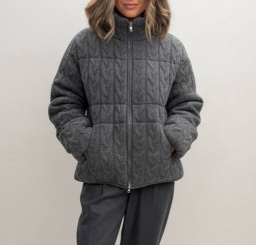 Куртка Loro Piana женский кашемир графитовый 202039