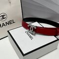 Женский ремень Chanel женский кожа бордовый e4990027-1