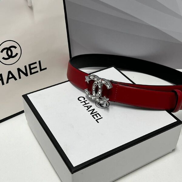 Женский ремень Chanel женский кожа бордовый e4990027-1