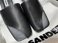 Шлепки Jil Sander женский кожа черный 155623-3