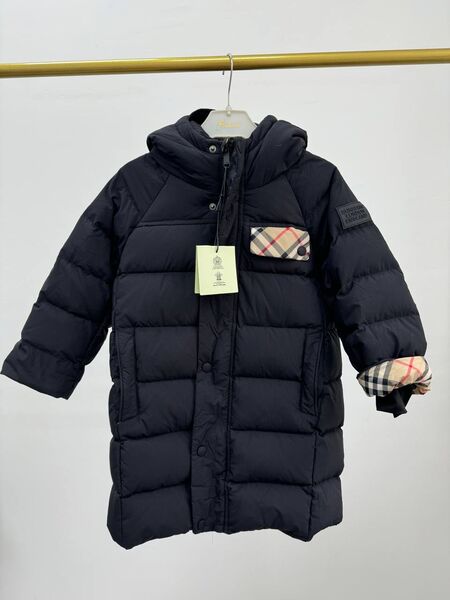 Детский пуховик Burberry черный 177412