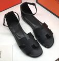 Сандалии Hermès женский кожа черный 66520