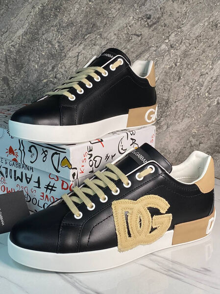 Мужские кеды Dolce & Gabbana мужской кожа черный 163487-8