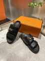 Женские шлепанцы Hermes женский кожа черный f9609229-1-2