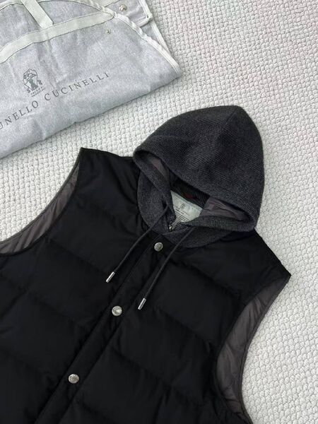 Мужской жилет Brunello Cucinelli мужской черный -4