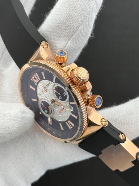 Мужские часы Ulysse Nardin мужской черный d3956105-1-4