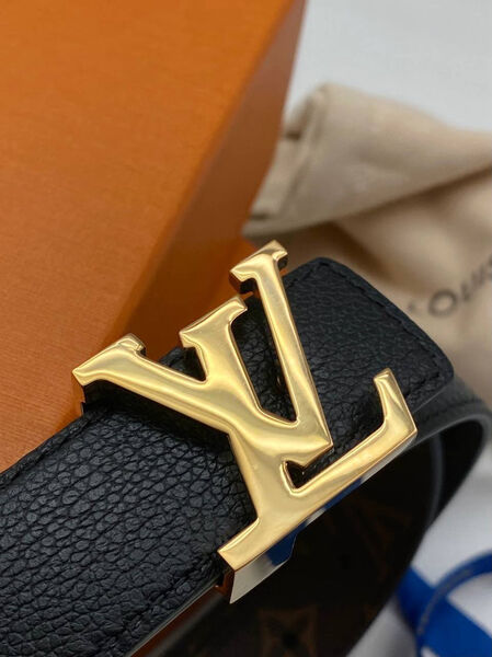 Женский ремень Louis Vuitton женский кожа черный 139064-2