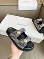 Женские сандалии Balenciaga женский текстиль серый e7492383-1-7