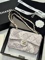 Сумка Chanel женский текстиль графитовый 192437-9
