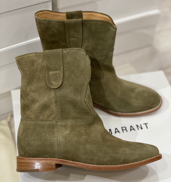 Ботинки Isabel Marant женский замша болотный 14016