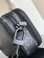Мужская сумка мессенджер Louis Vuitton мужской кожа черный 200796-7