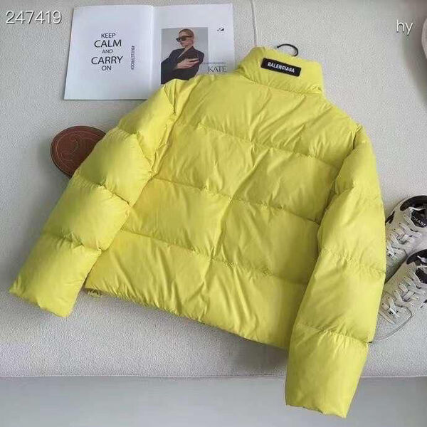 Пуховик Balenciaga женский горчичный 125001-2