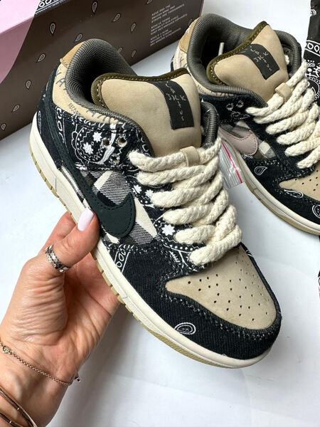Кеды Nike женский текстиль черный 120852-2