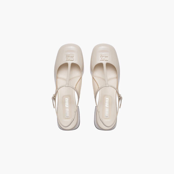 Туфли Miu Miu женский кожа белый 115031-4