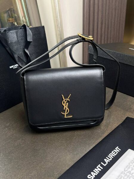 Cумка Saint Laurent женский кожа черный b9737595-1-6