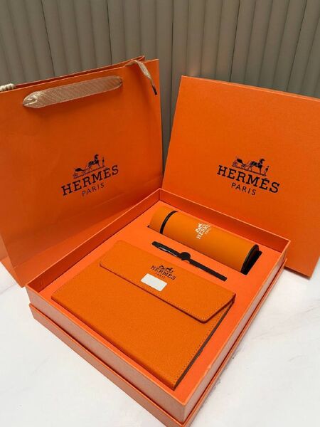 Набор (блокнот, ручка, термос) Hermès g7354332-1