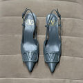 Туфли Valentino женский кожа графитовый 121297-3