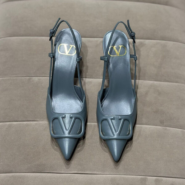 Туфли Valentino женский кожа графитовый 121297-3
