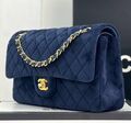 Сумка Chanel 2.55 женский замша синий 129075-1