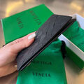 Мужская обложка на паспорт Bottega Veneta мужской кожа черный 113493-3