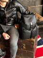 Мужской рюкзак Prada мужской кожа черный 53368-3