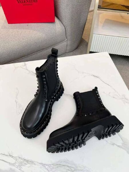 Женские ботинки Valentino женский кожа черный o9627559-1-3