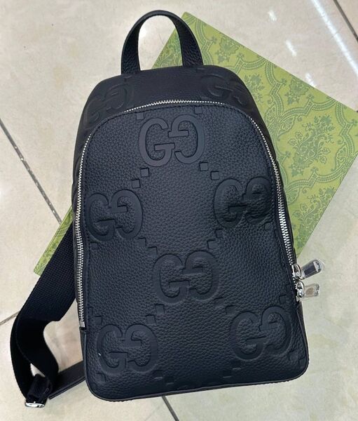 Мужской рюкзак Gucci мужской кожа черный 135124