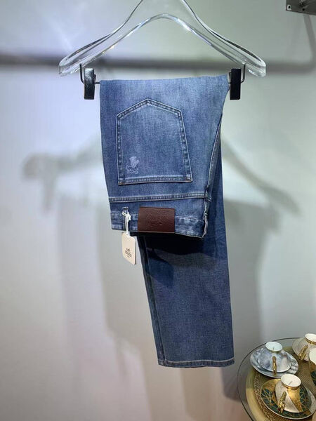 Мужские джинсы Hermès мужской джинса бирюзовый 179795-4