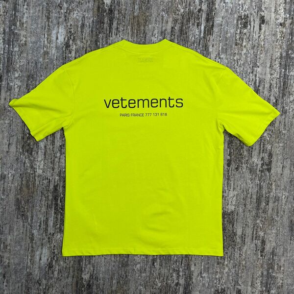 Мужская футболка Vetements мужской горчичный 143836-2