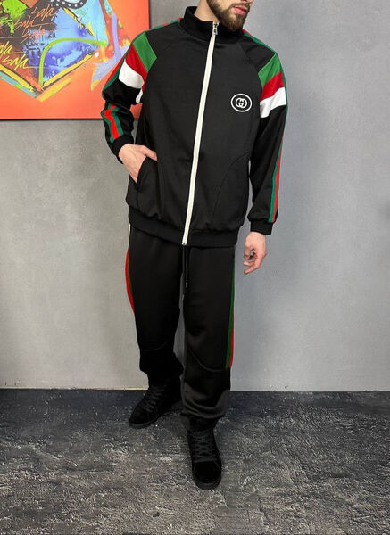 Мужской костюм Gucci мужской черный 120438-2
