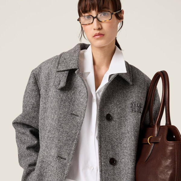 Пальто Miu Miu женский графитовый 159038-2