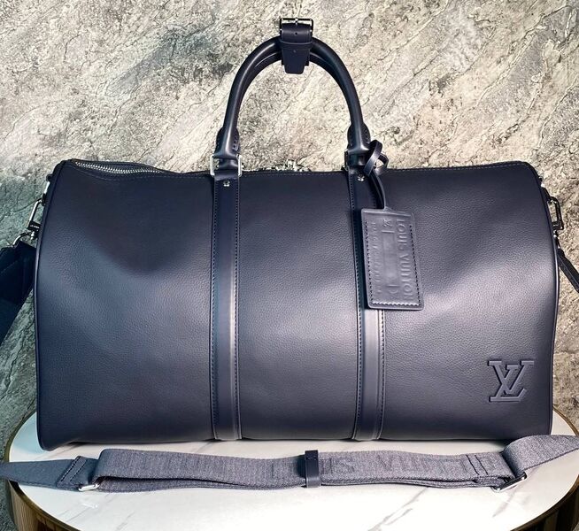 Дорожная сумка Louis Vuitton мужской кожа синий 169296
