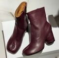 Ботильоны Maison Margiela женский кожа бордовый 159775-1