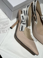 Туфли Christian Dior женский ткань бежевый 79791-3