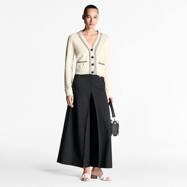 Кардиган Louis Vuitton женский вязаная ткань белый 197055-2