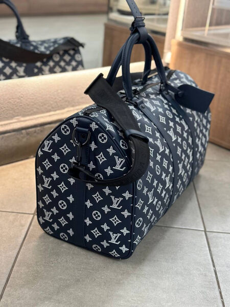Дорожная сумка Louis Vuitton мужской кожа синий 152750-2