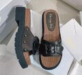 Шлепки Christian Dior женский кожа swift черный 105199