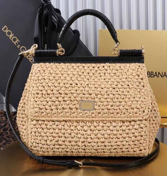 Сумка Dolce & Gabbana женский солома бежевый 172349