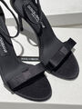 Босоножки Dolce&Gabbana женский сатин черный 137135-5