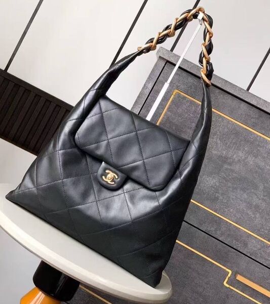 Сумка Chanel женский кожа черный 191152